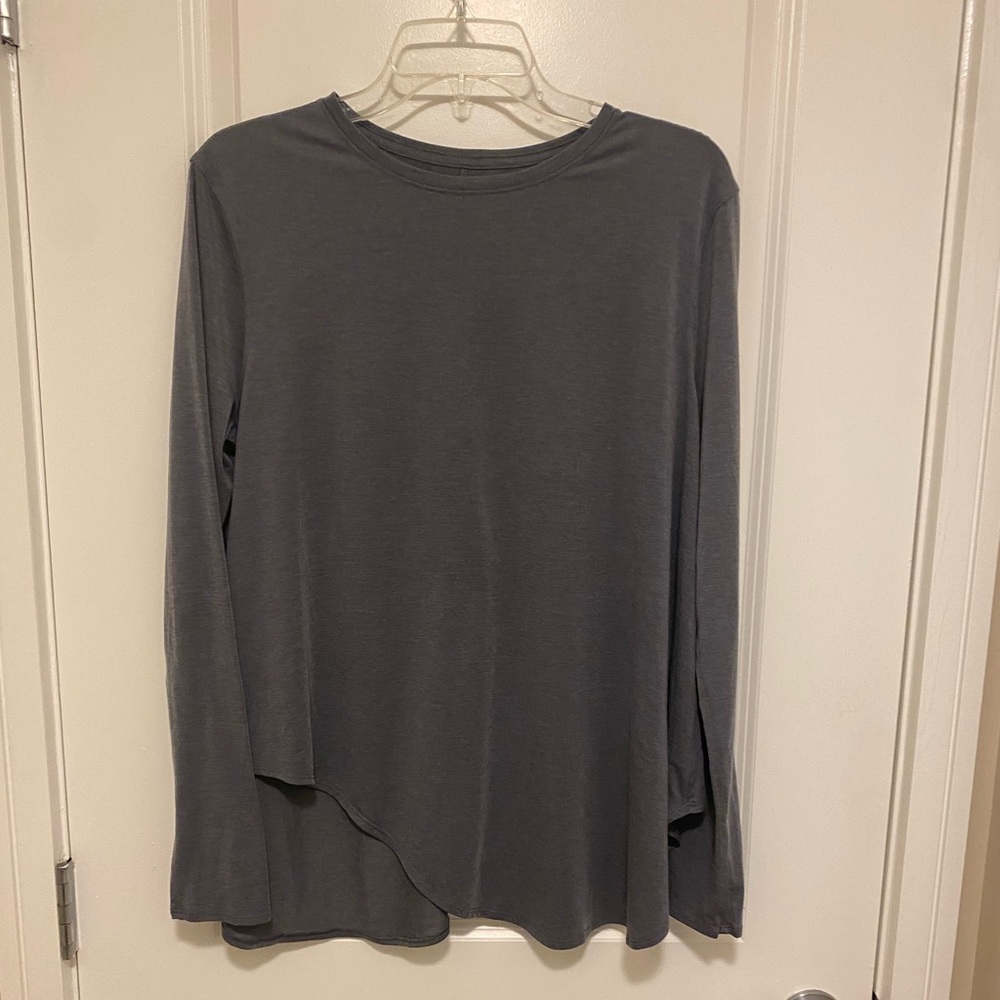 Lululemon lifted balance long sleeve, heathered titanium M/L - Picture 6 of 12